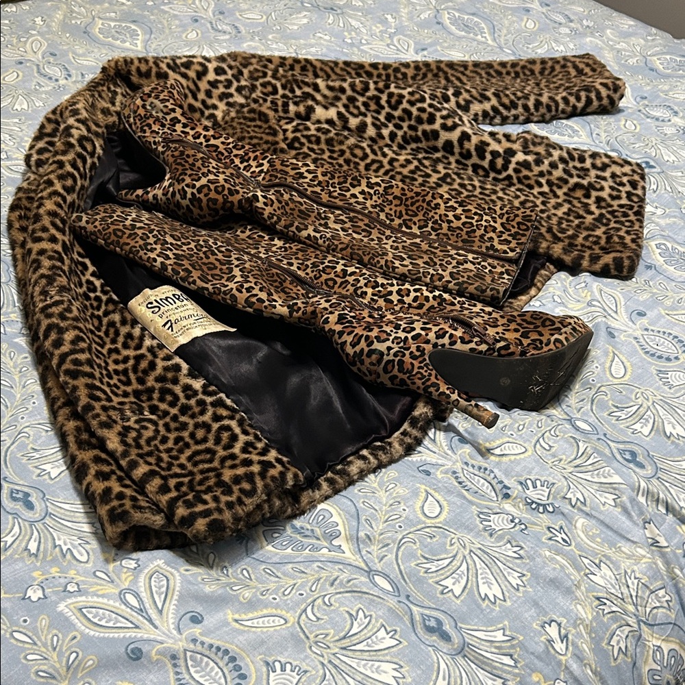 Leopard Print Women's Coat